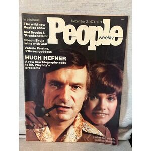People Weekly Magazine December 1974 Hugh Hefner Barbi Benton Beatles Mel Brooks